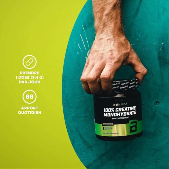 100% Creatine Monohydrate 300g - 100 % كرياتين مونوهيدرات – Image 4